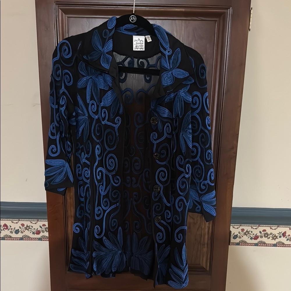 Parsley & Sage Black and Blue Jacket